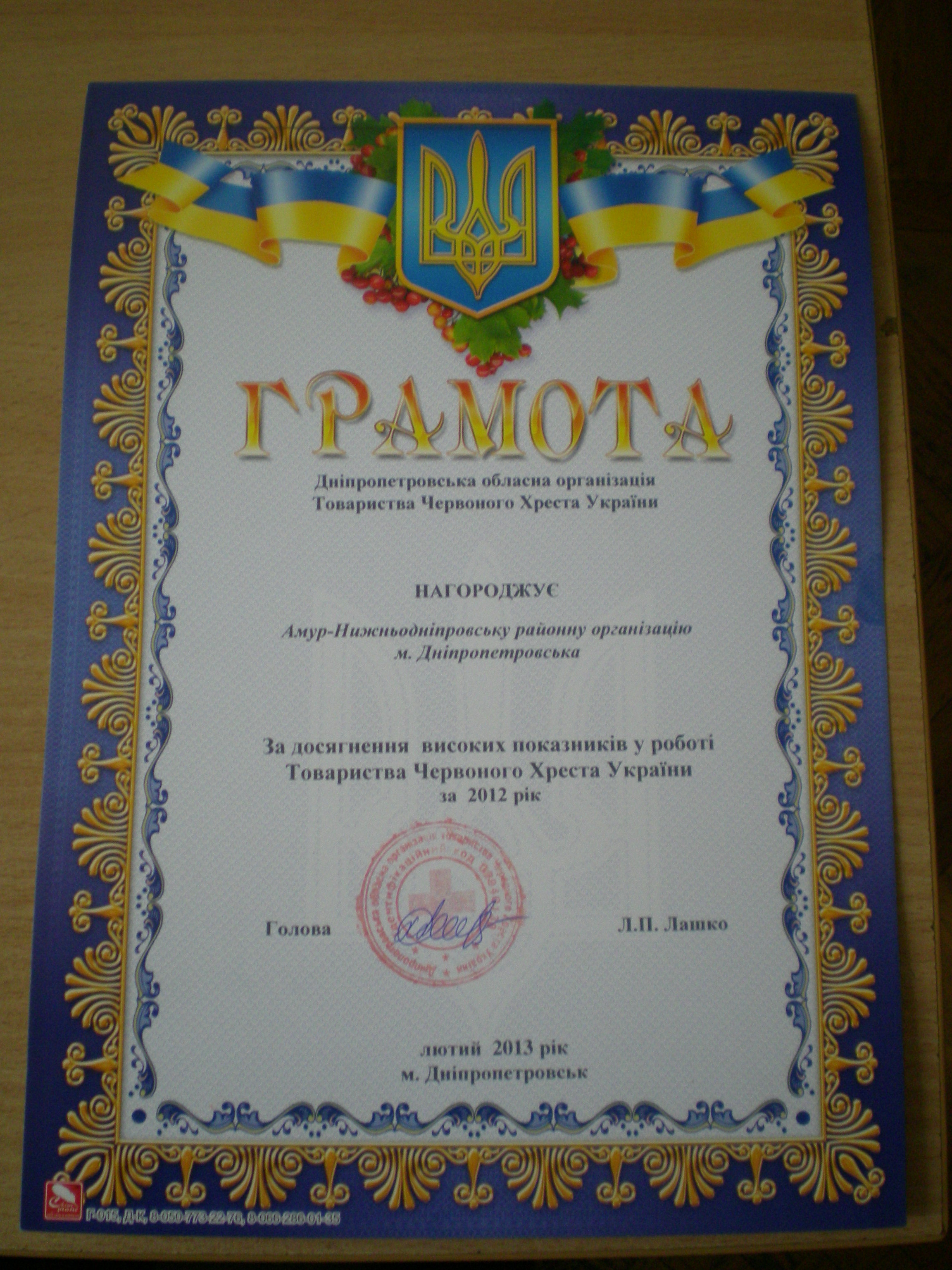 Итоги 2012 года